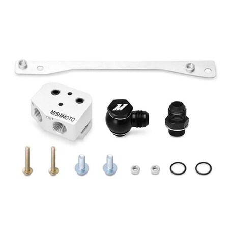 Mishimoto 10 AN Inlet Outlet Ports Thermostatic With One Oil Cooler Adapter Housing And Spacer MMOCA-GTO